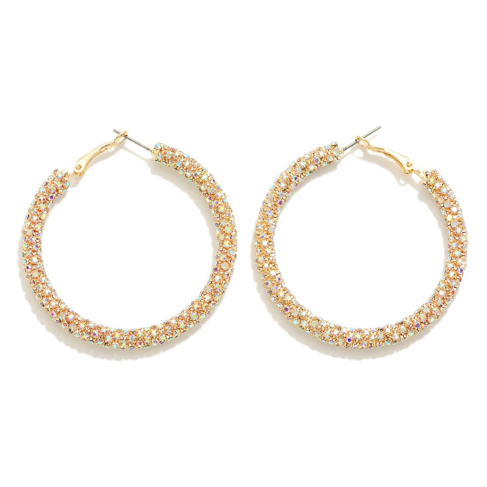 Glitzy Glitter Hoops