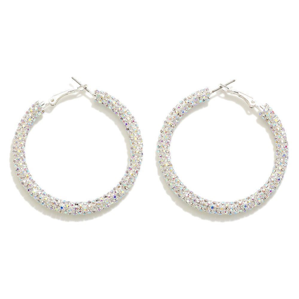 Glitzy Glitter Hoops