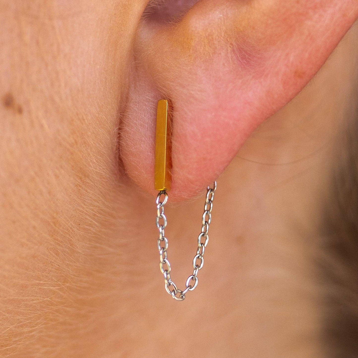 Harmony Chained Studs: Intermix