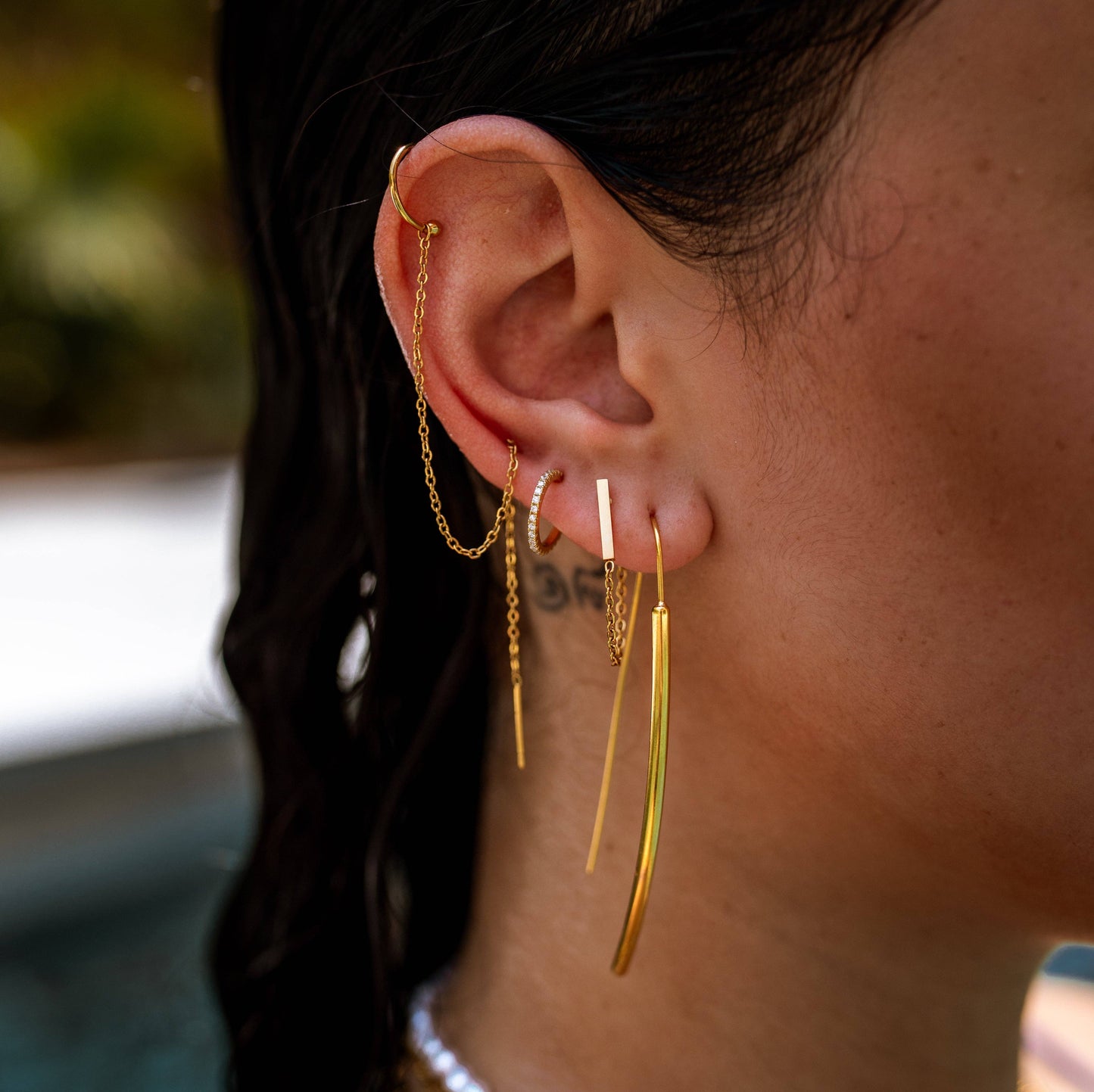 Harmony Chained Studs: Intermix
