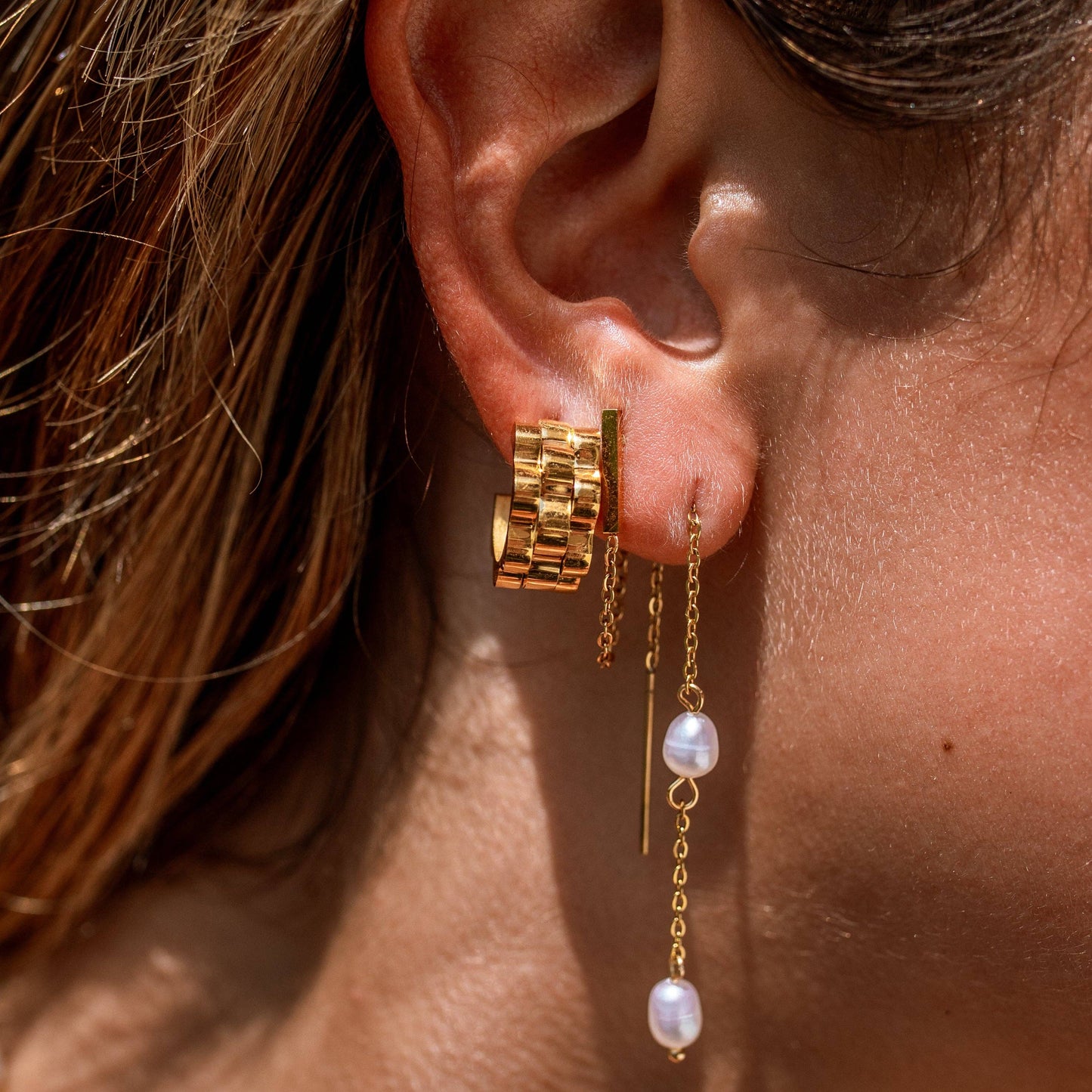 Harmony Chained Studs: Intermix