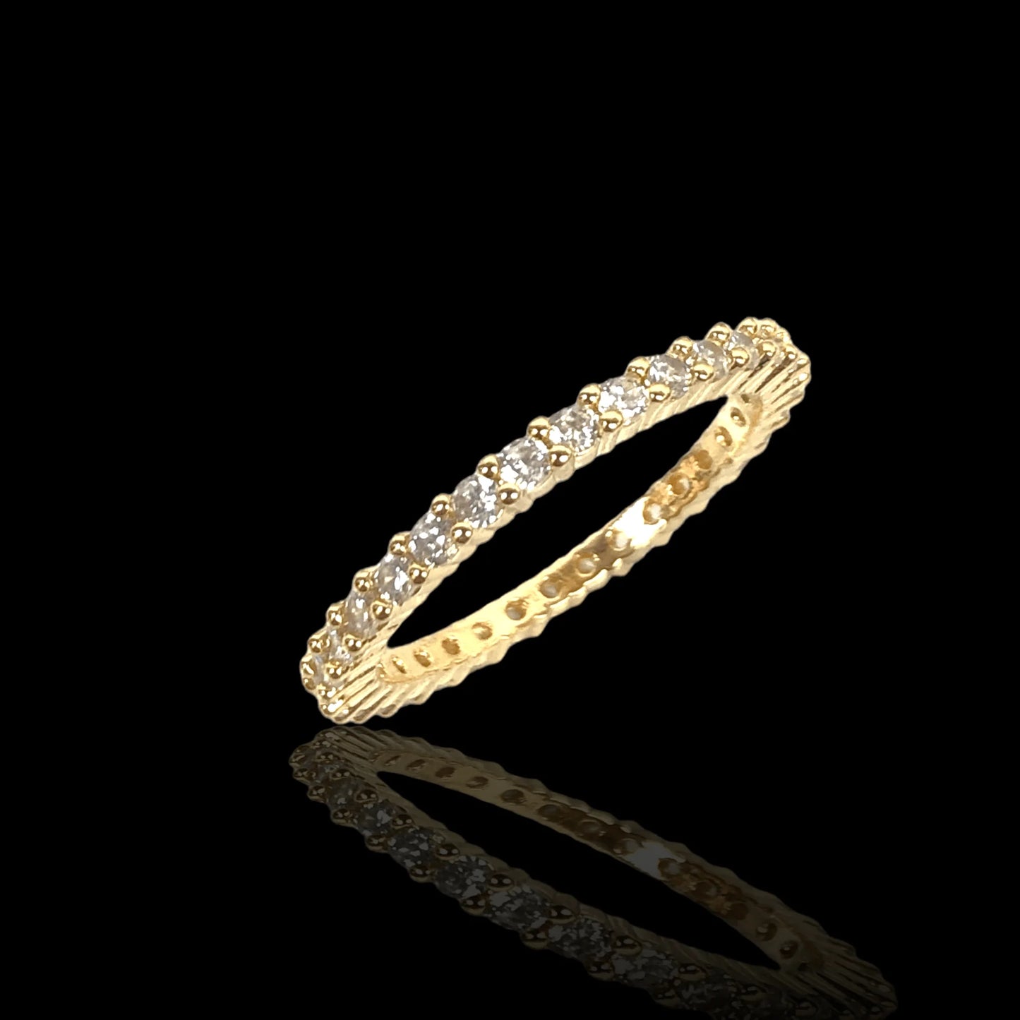 2mm Eternity Band Ring in Zirconia