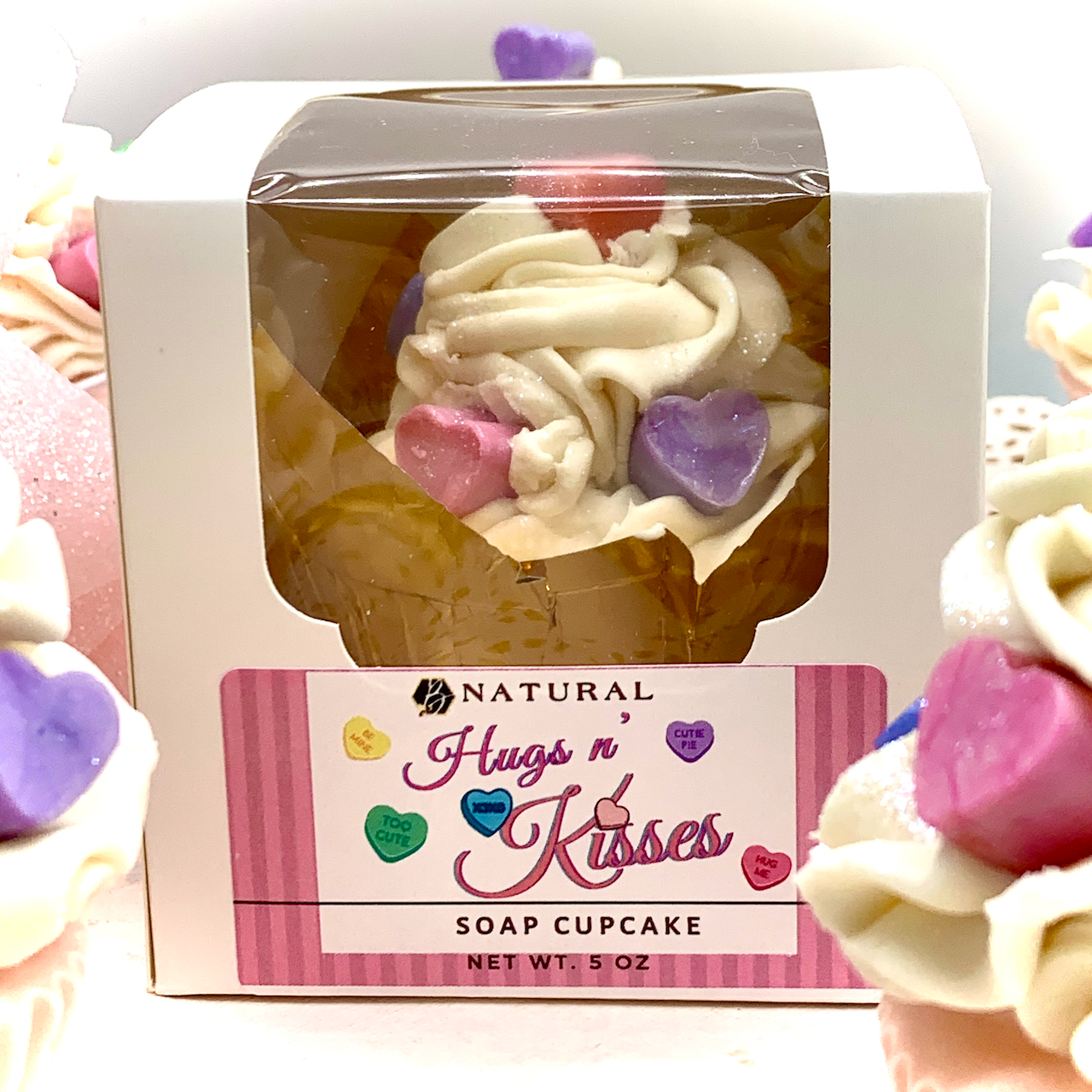Hugs n Kisses Soap Cupcakes