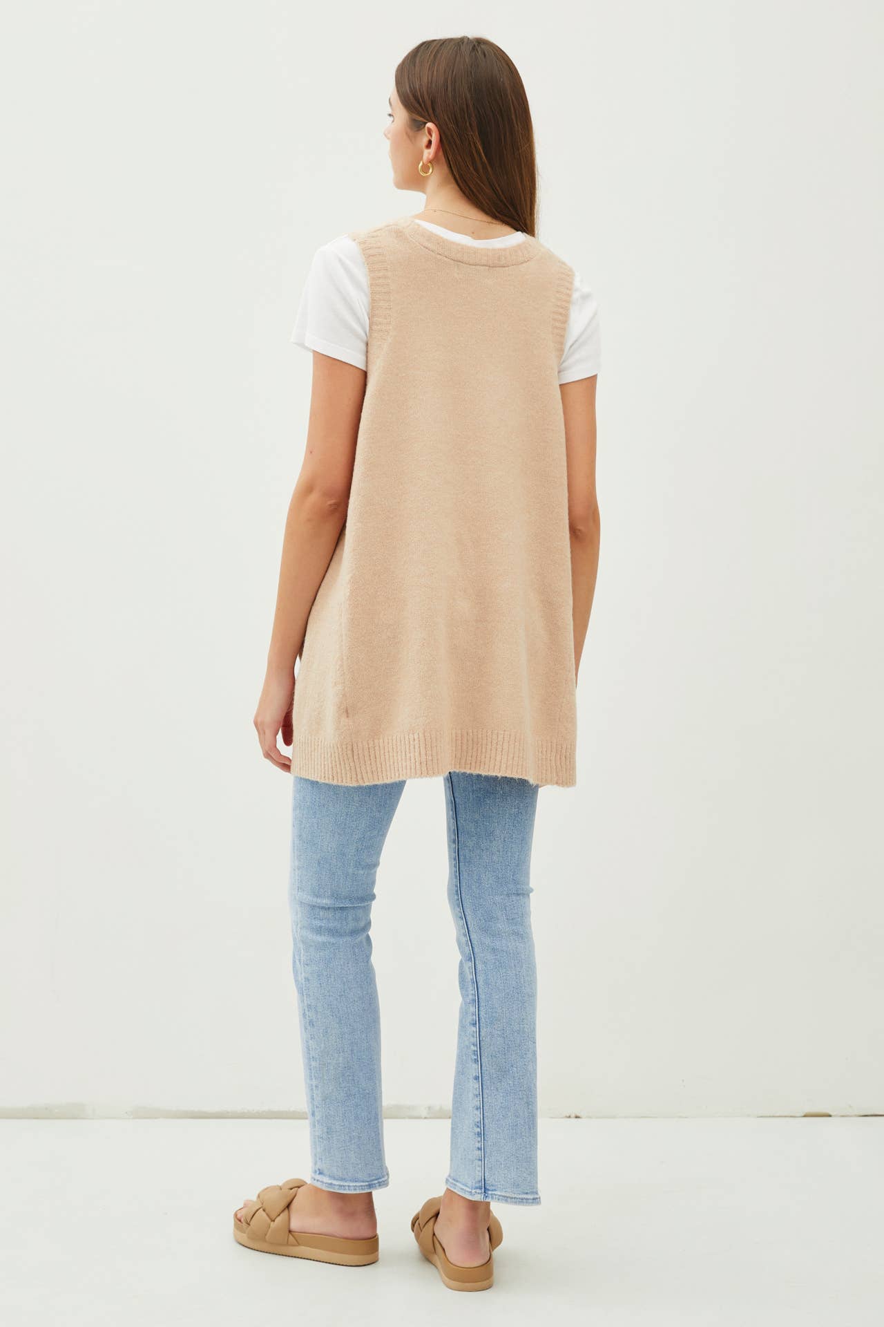 Ellie Vest in Light Beige