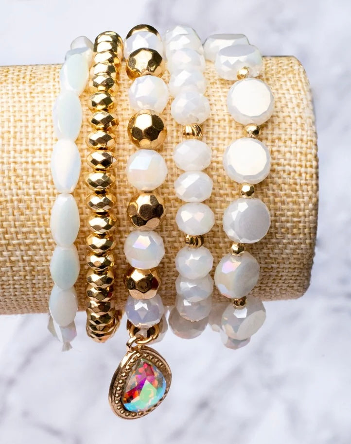 French Crystal Bracelet Set