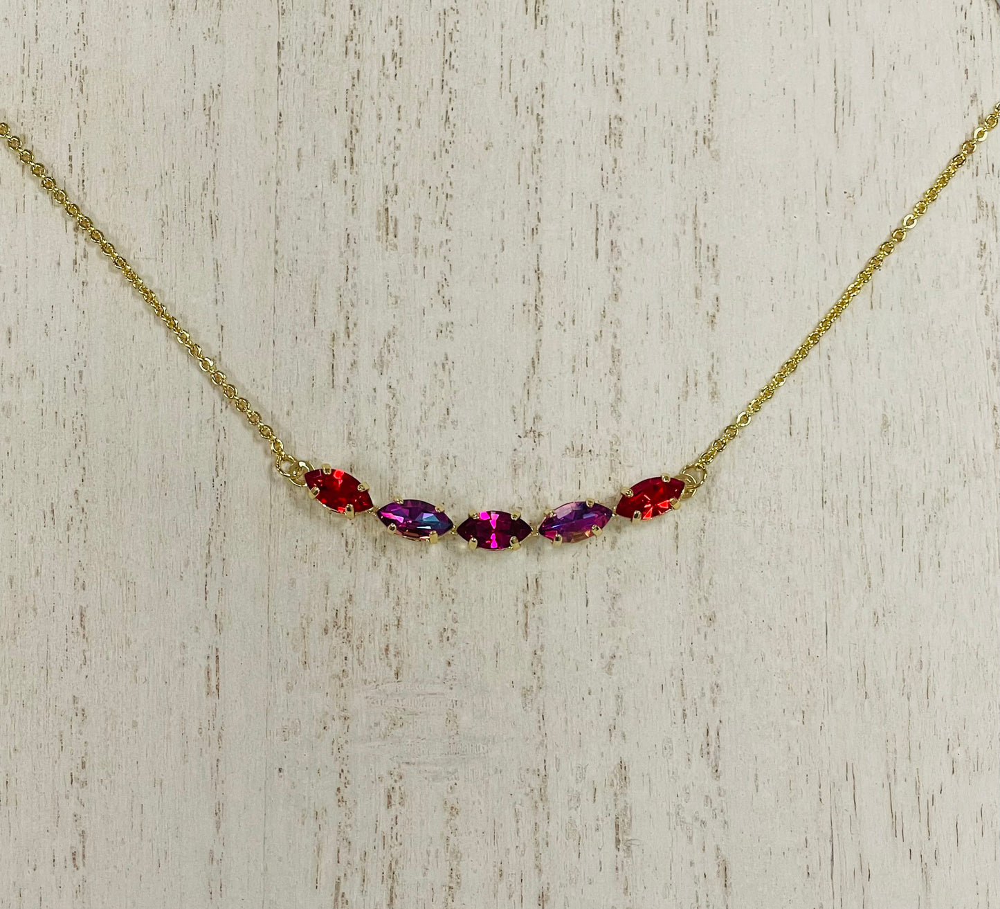 Clarissa Tennis Necklace in Summer Kiss Sorrelli