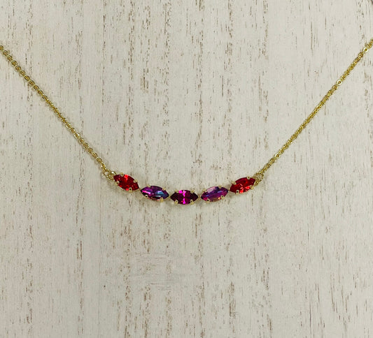 Clarissa Tennis Necklace in Summer Kiss Sorrelli