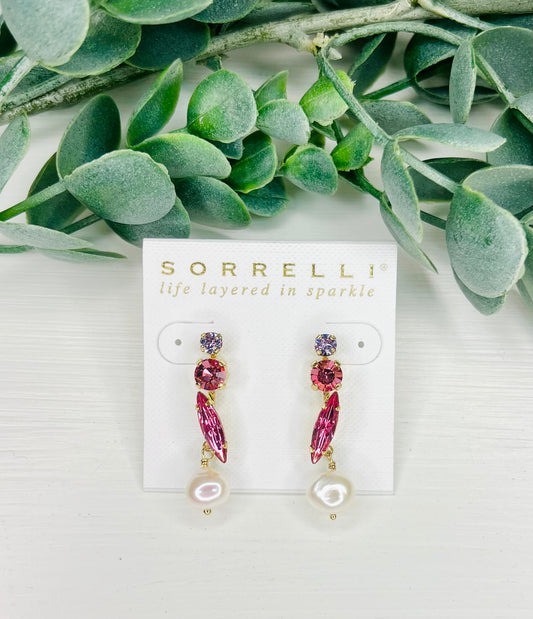 Katrina Pearl Dangle Bright Gold Sorrelli